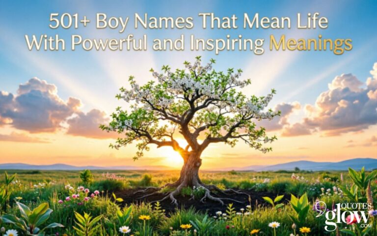 501+ Boy Names That Mean Life With Powerful and Inspiring Meanings