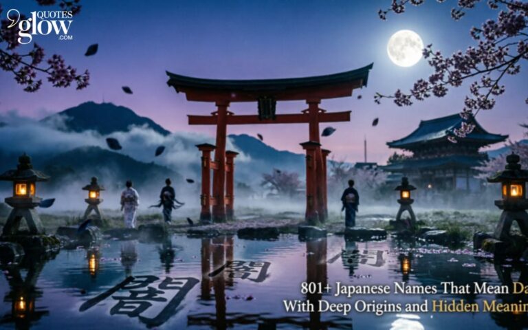 801+ Japanese Names That Mean Dark With Deep Origins and Hidden Meanings