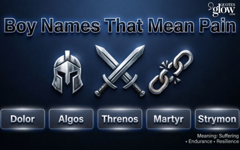 Boy Names That Mean Pain