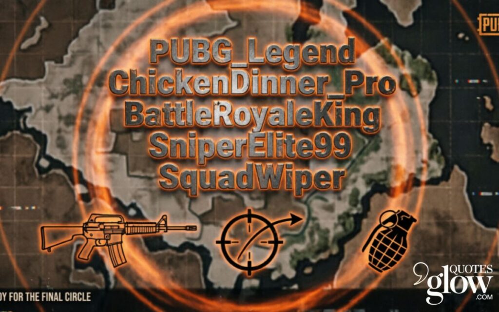 Cool PUBG Names List for Boys