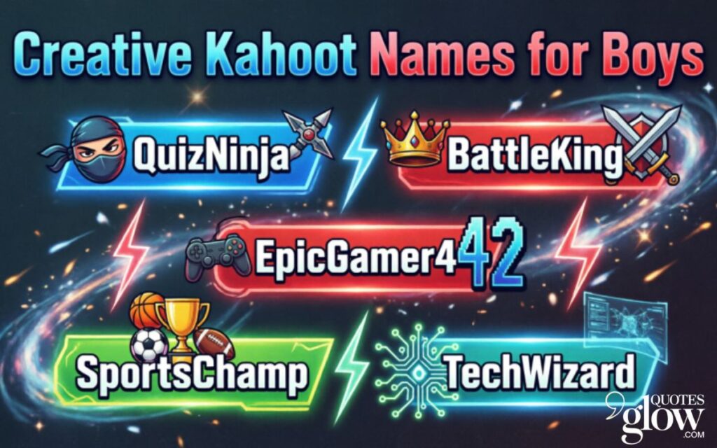 Creative Kahoot Names for Boys