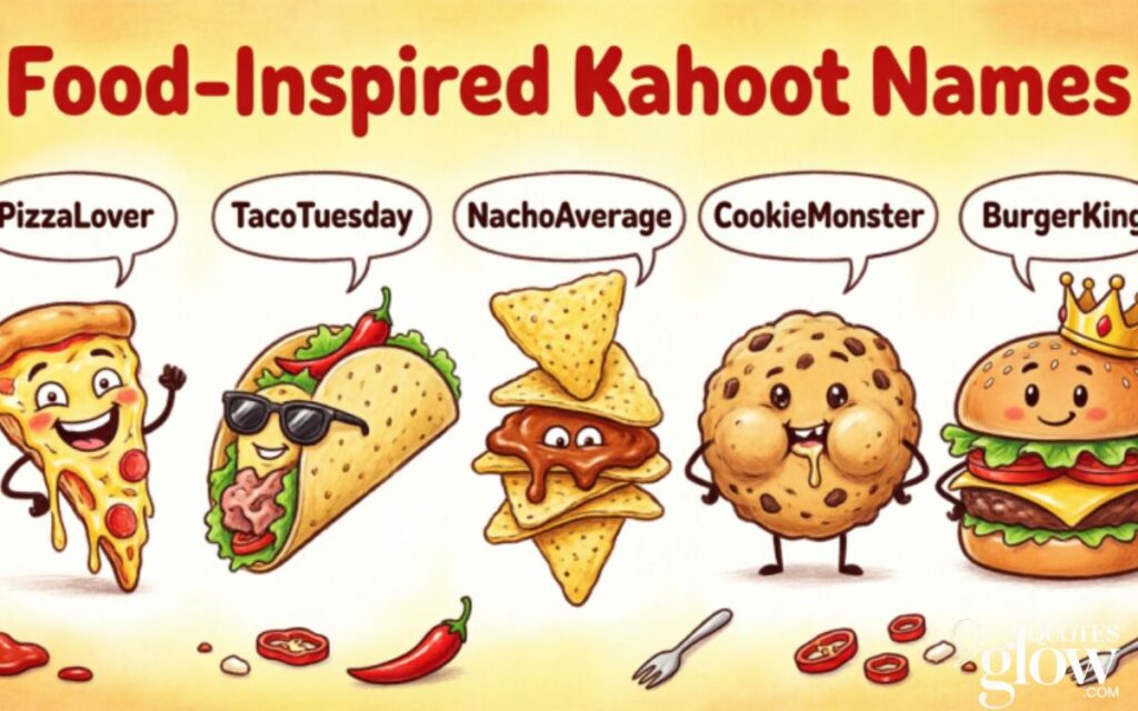 Food-Inspired Kahoot Names