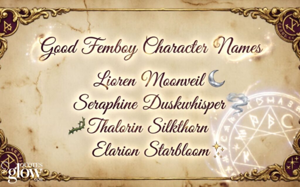 Good Femboy Character Names
