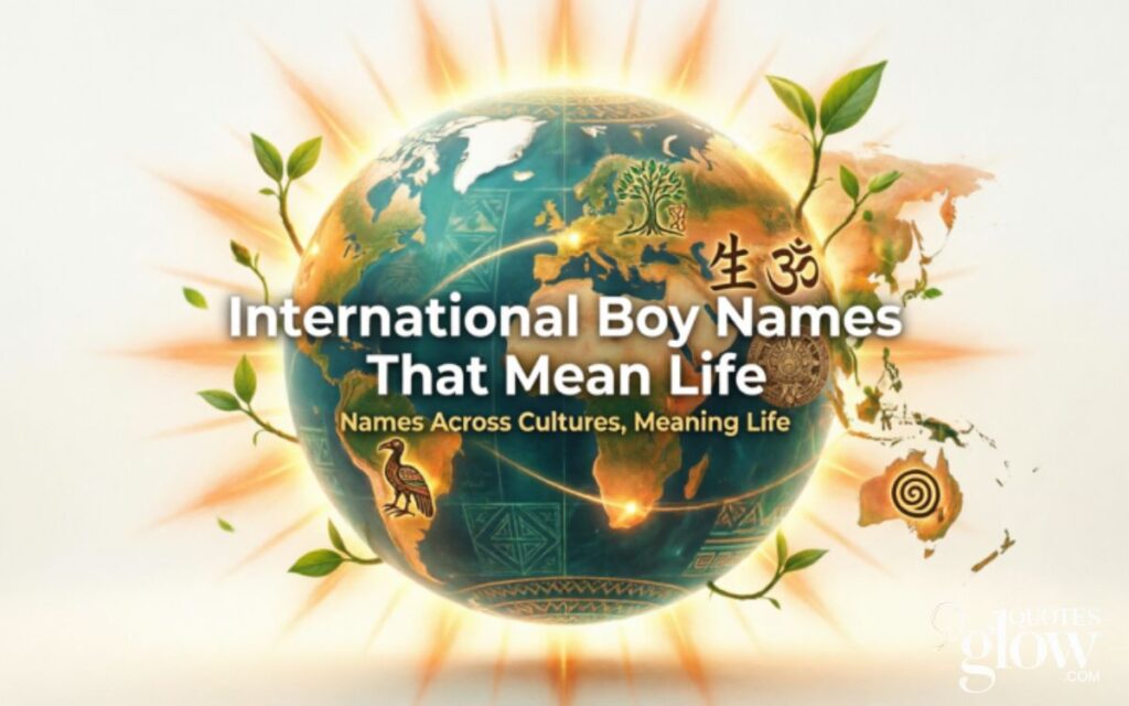 International Boy Names That Mean Life