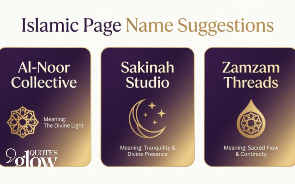 Islamic Page Name Suggestions