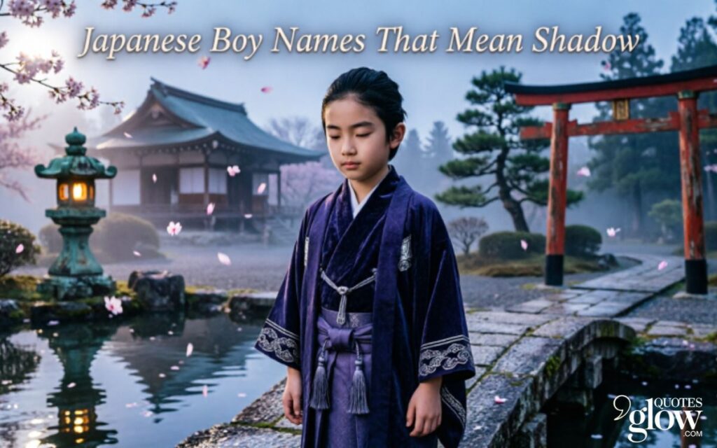 Japanese Boy Names That Mean Shadow