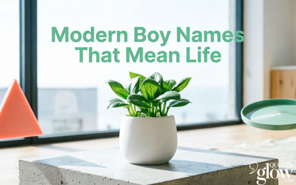 Modern Boy Names That Mean Life