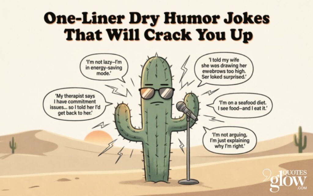 One-Liner Dry Humor Jokes That Will Crack You Up