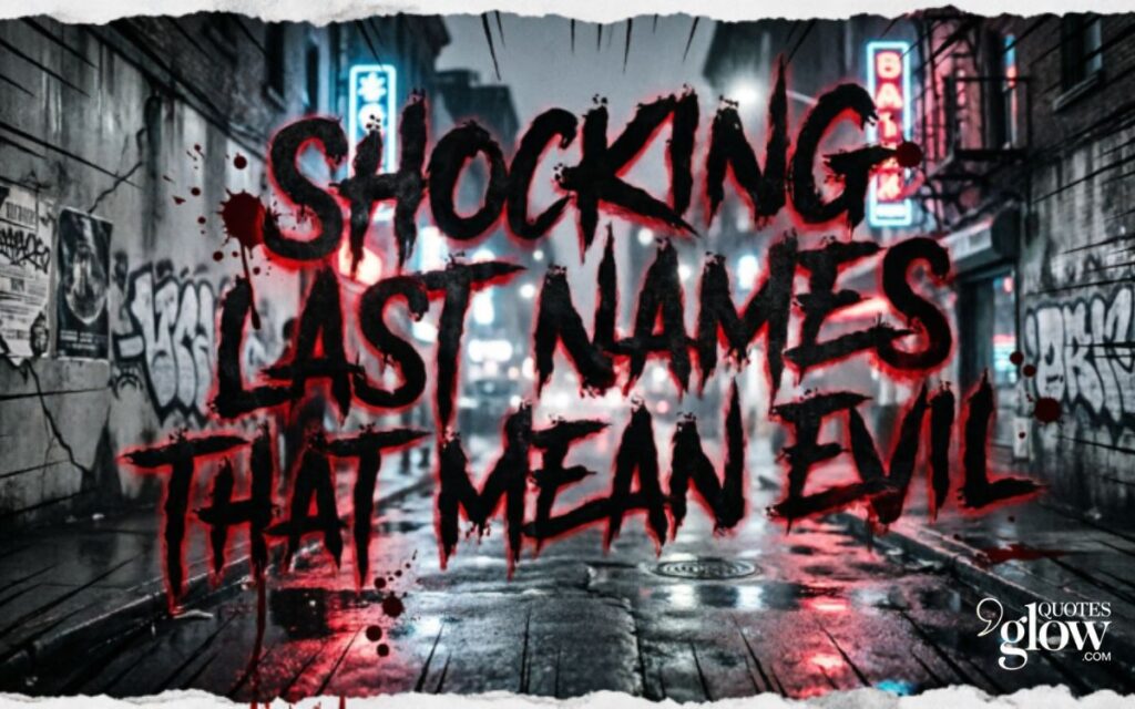 Shocking Last Names That Mean Evil