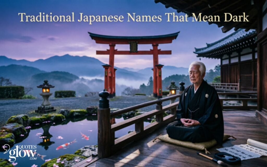 Traditional Japanese Names That Mean Dark