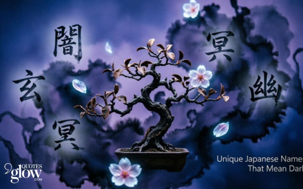 Unique Japanese Names That Mean Dark