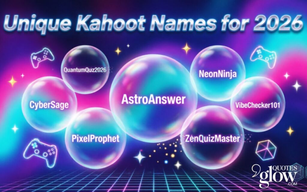 Unique Kahoot Names for 2026