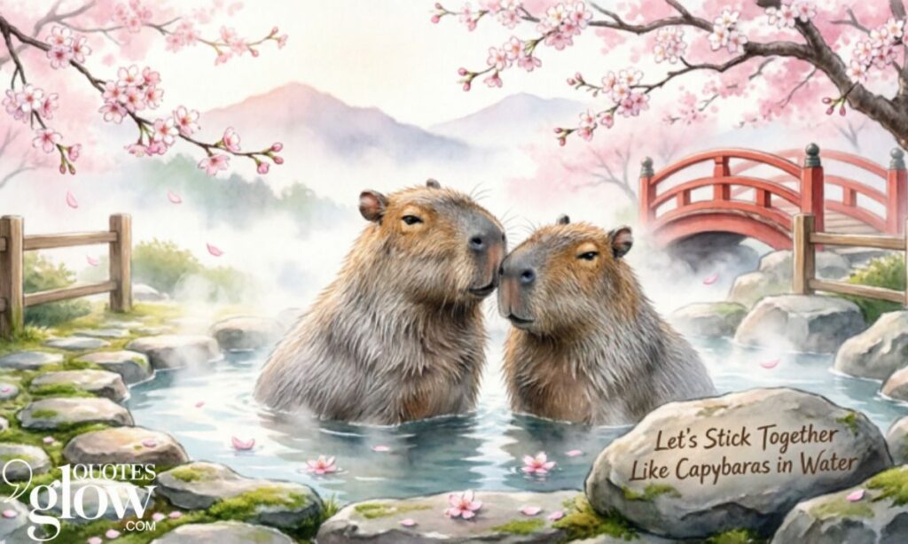 Capybara Love Quotes and Funny Sayings
