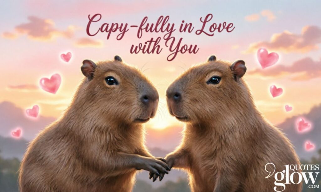 Romantic Capybara Puns