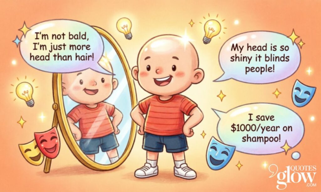 Self-Deprecating Bald Humor