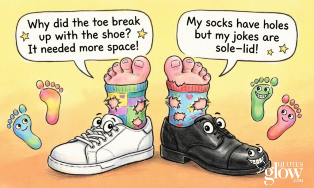 Toe Jokes About Socks and Shoes