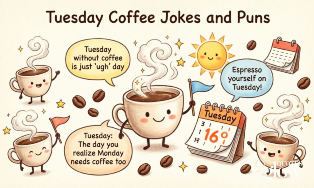 Tuesday Coffee Jokes and Puns